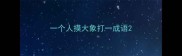 一个人摸大象打一成语