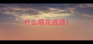 什么眼花成语