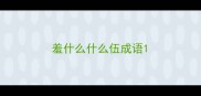 羞什么什么伍成语