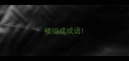 楼组成成语