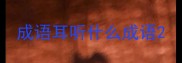 成语耳听什么成语