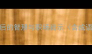 新一叶知秋成语背后的智慧与职场启示含成语历史典故现代应用
