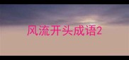 风流开头成语