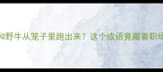 失控预警老虎和野牛从笼子里跑出来这个成语竟藏着职场家庭的终极危机