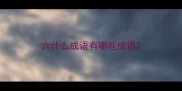 六什么成语有哪些成语