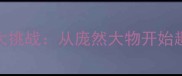 成语接龙大挑战从庞然大物开始趣味学中文