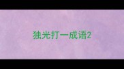 独光打一成语