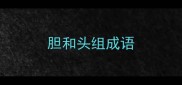 胆和头组成语
