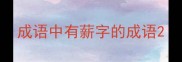 成语中有薪字的成语