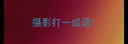摄影打一成语