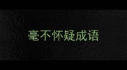 毫不怀疑成语
