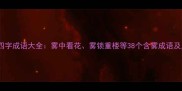 最新四字成语大全雾中看花雾锁重楼等38个含雾成语及用法