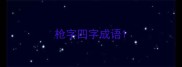 枪字四字成语