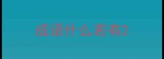 成语什么若有