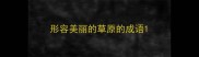 形容美丽的草原的成语