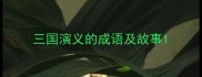 三国演义的成语及故事